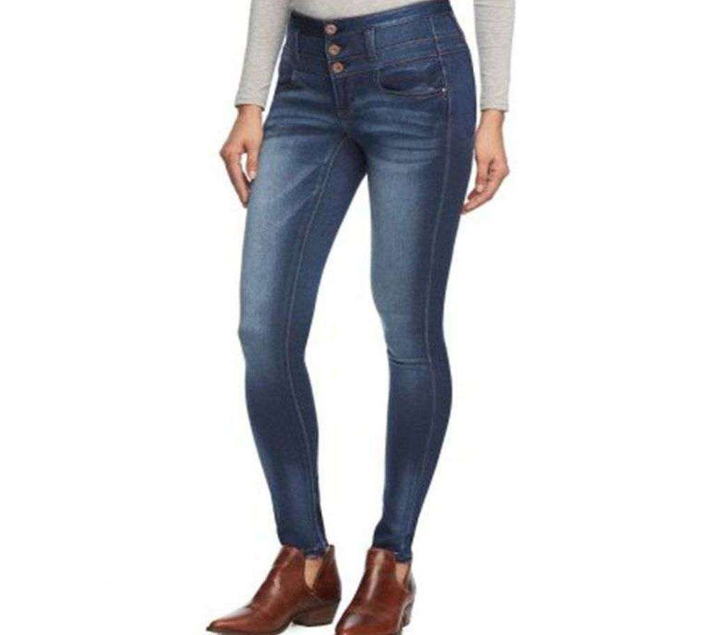 Hi-Waist Denim Pant For Women