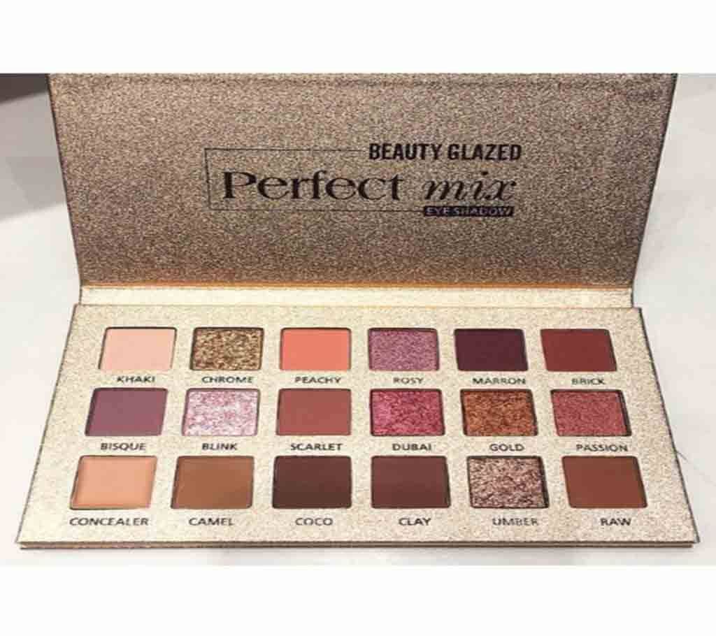 Beauty Glazed 18 Color Glitter Diamond Pearlescent Waterproof Eyeshadow Palette-50g-China