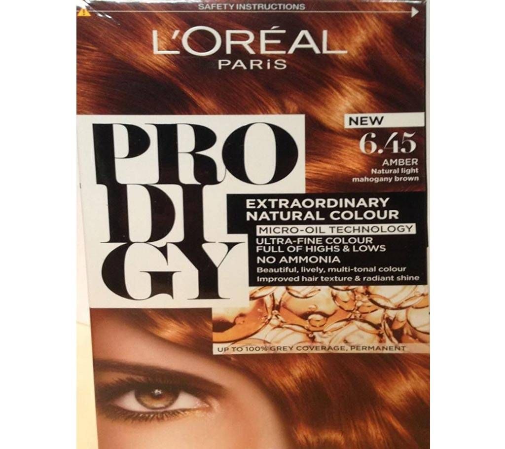 Loreal Paris Hair Color 4.5 Amber Tan Natural Light Mahogany Brown-322g-France