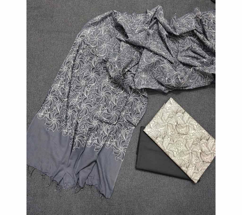 Unstitched Tat Original Cotton Multi Color Deshi Shalwar Kameez-21