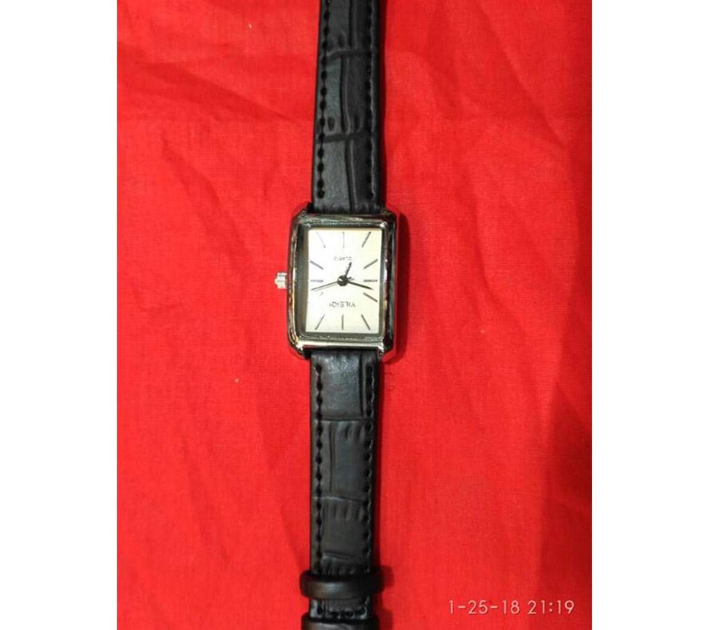 PU leather ladies watch 