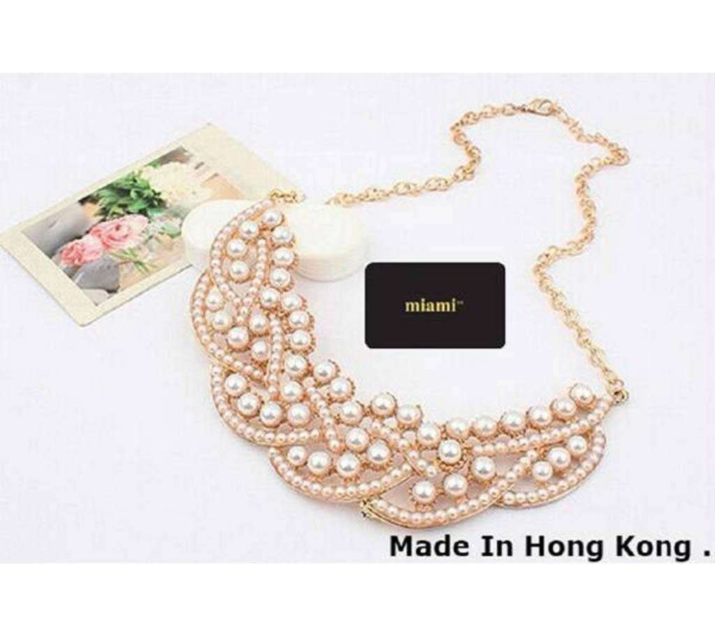 Stimulate Pearl Setting Bracelet Necklace 