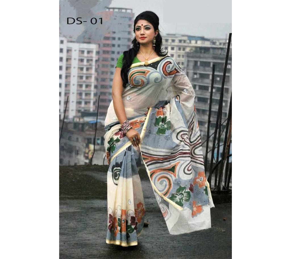 Cotton Kota Hand Printed Sharee
