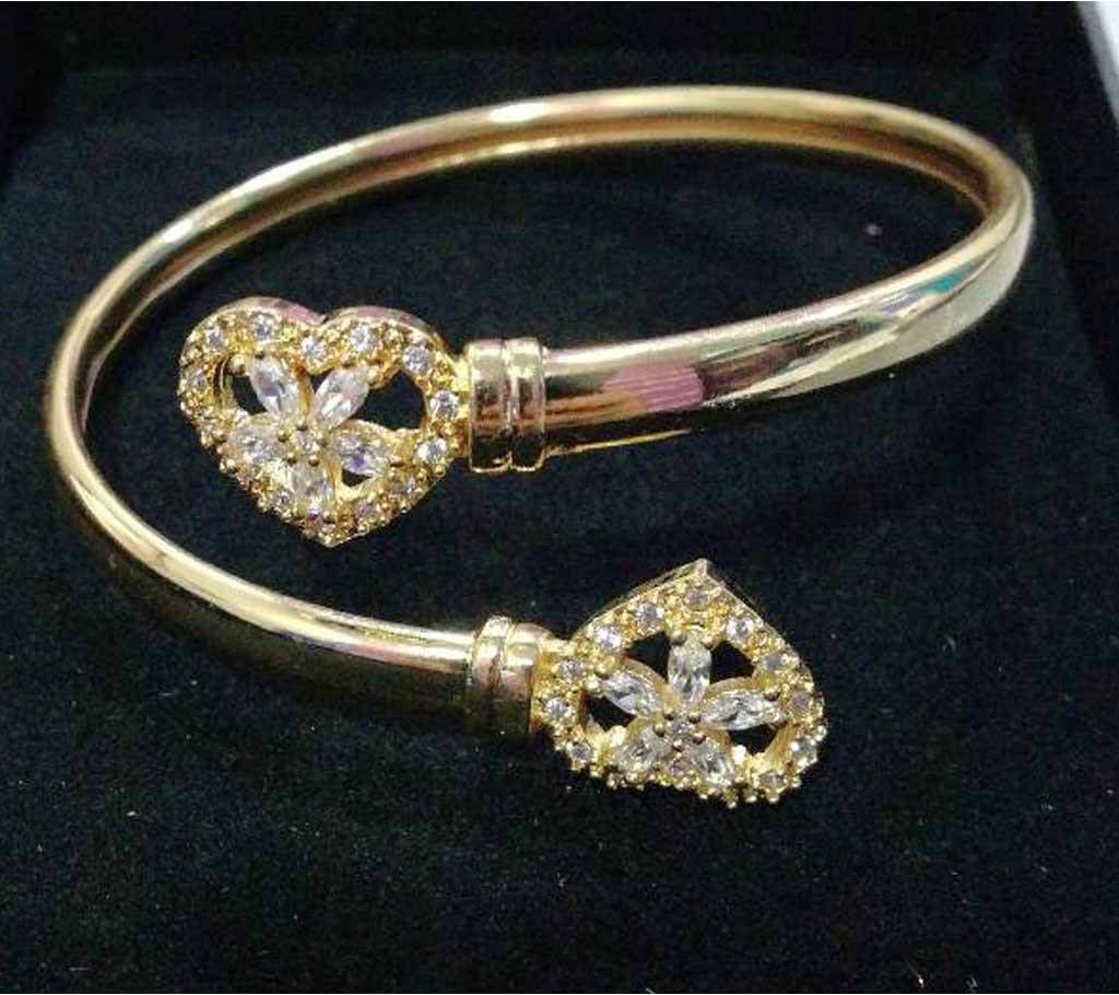 Gold Plated Adjustable Stone Setting Bracelet