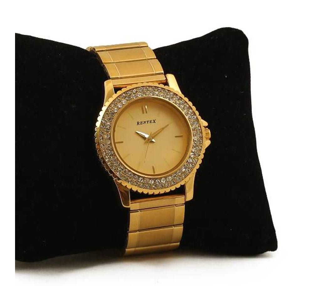 "Original Golden Color RENTEX Watch for Women"
