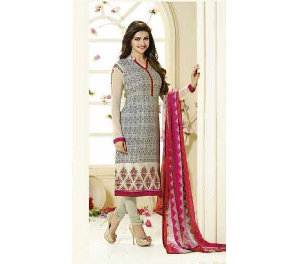 Indian unstitched embroidery three piece (copy)