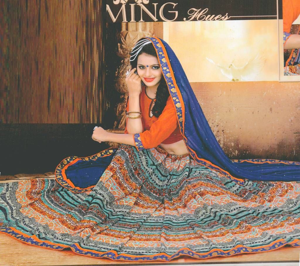 Indian exclusivBody: Very Soft Weightless Georgette Saree Blouse: included(unstitched) Work: Embroidery Color: As same as picture.e party Shari