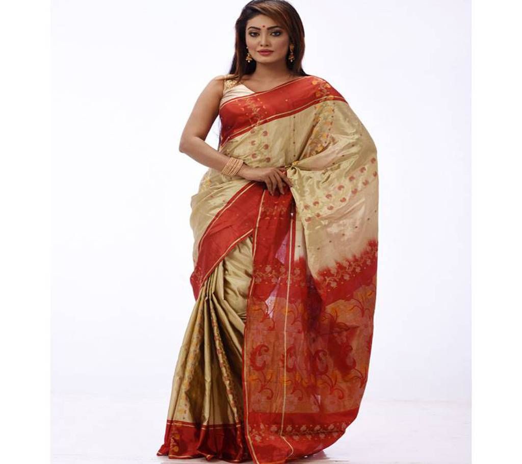 Tangail Taant Denu Silk Saree
