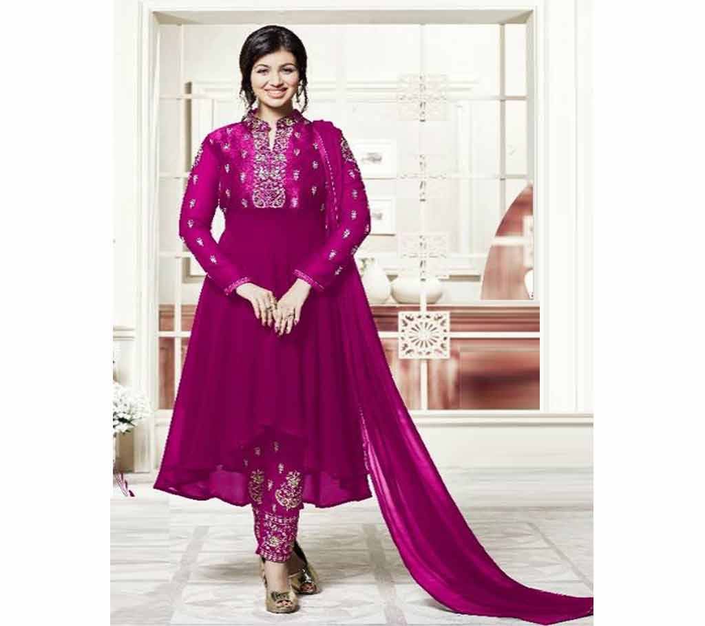 UNSTITCHED GEORGETTE WITH EMBROIDERY WORK salwar kameez suit  ayesha 014