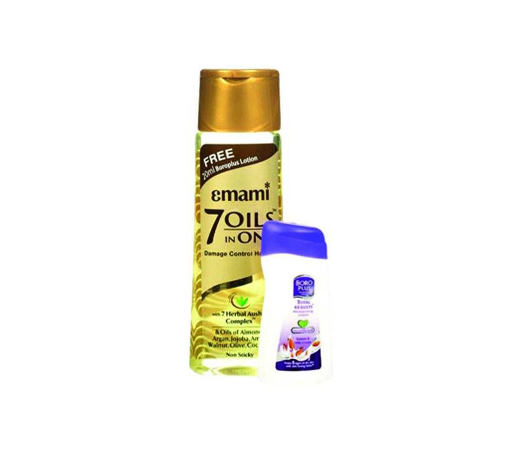 Emami 7 Oils In One Damage Control Hair Oil 100 ml with Lotion Free (India)