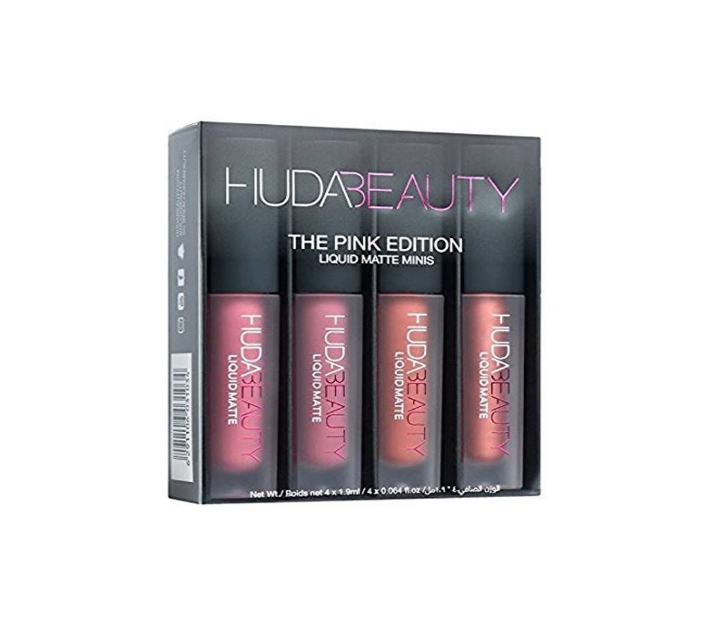 Hudabeauty Pink Mini Edition Lipstick set (Malaysia)
