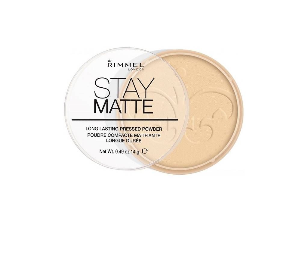 Rimmel London Stay Matte Pressed Powder, 001 Transparent