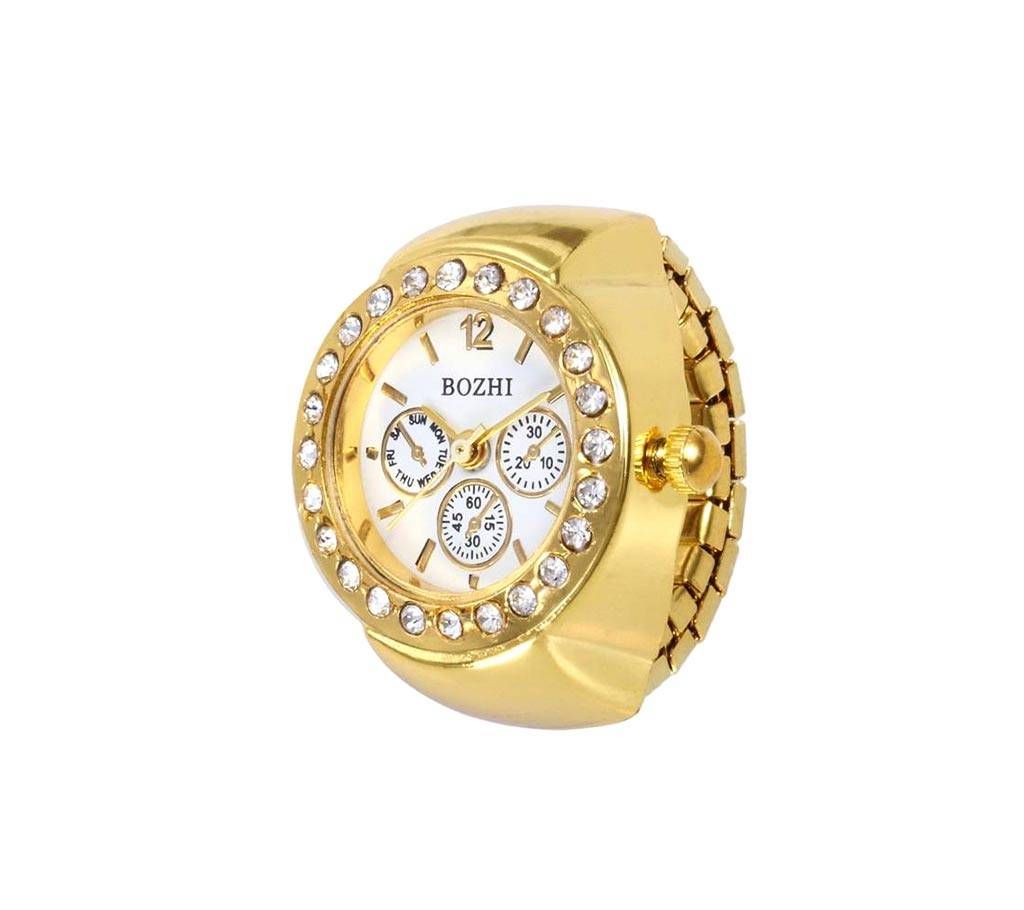 Creative Design Finger watch for women, Golden