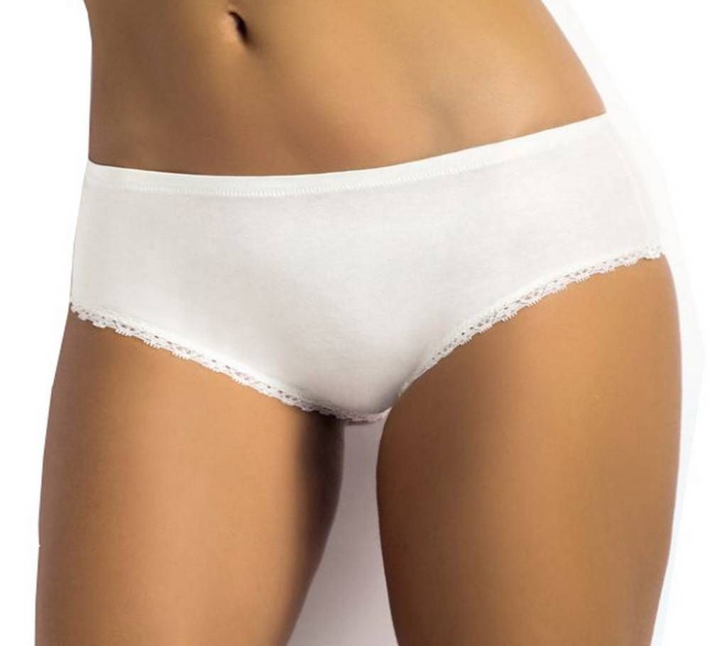 WOMEN WHITE COTTON PANTY