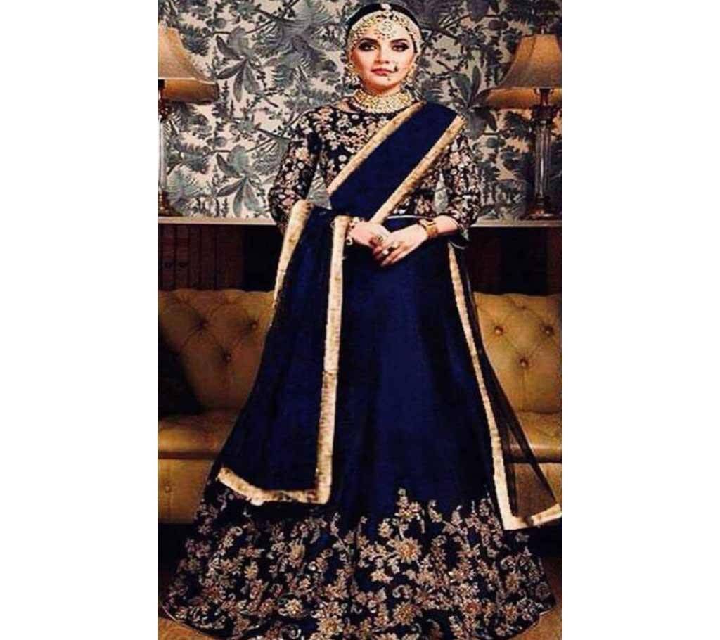 Semi Stitched Gorgeous Embroidery Georgette Anarkoli Dress ADIRA 4 Copy