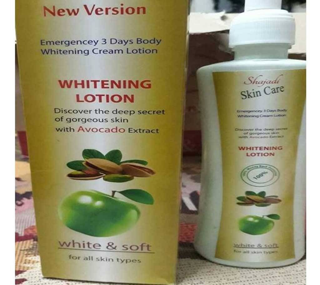 Shajadi emergency 3 days whitening lotion