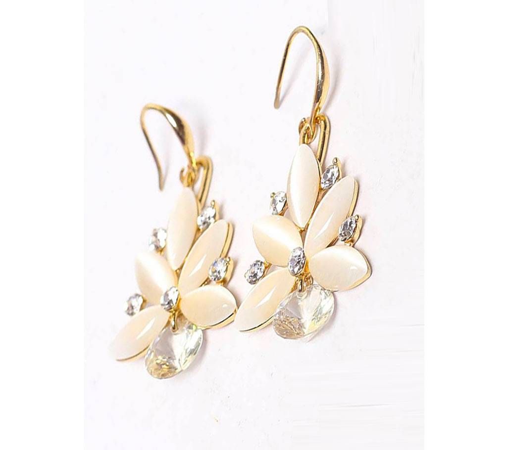 Gold Cute Fruit stone Earrings Jewelry 