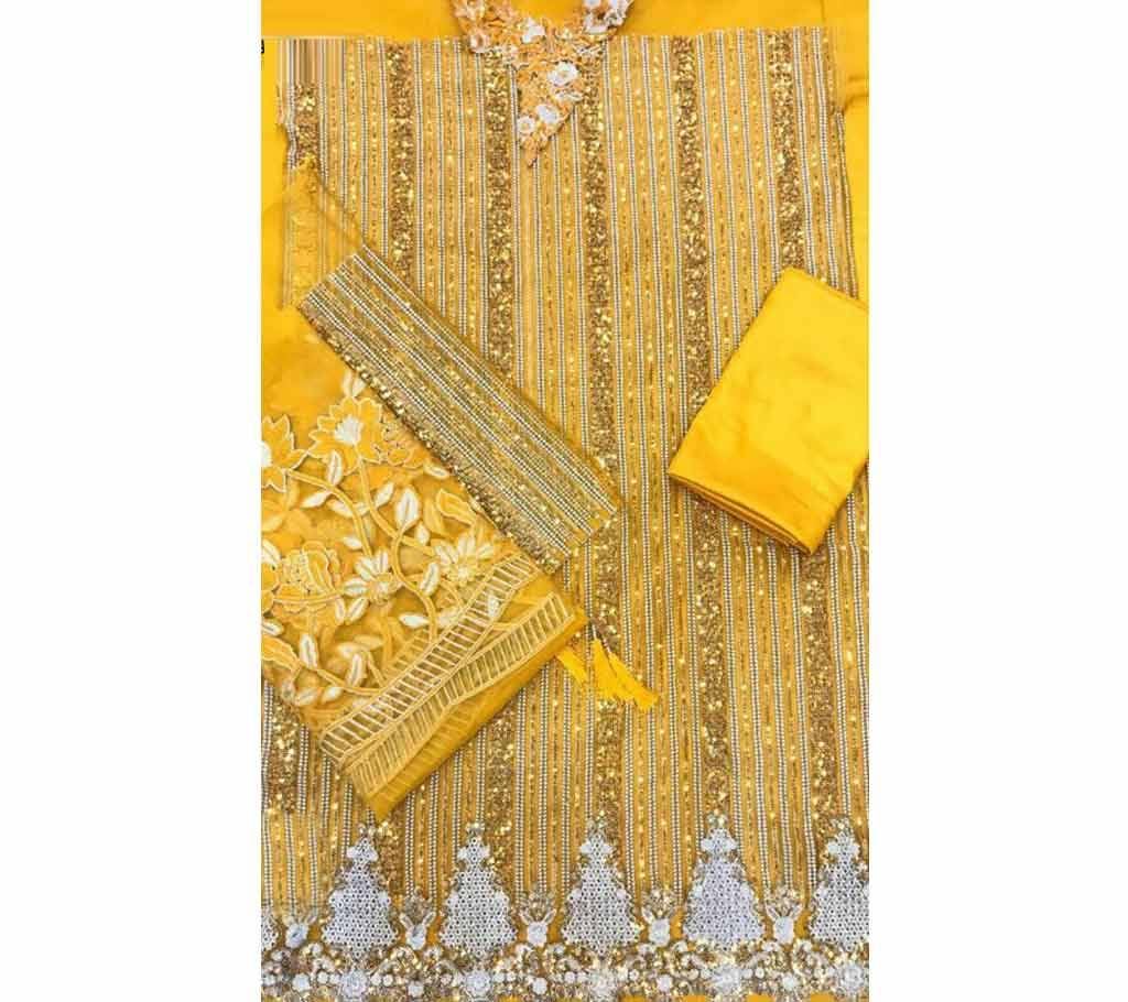 > Shree Fabs Sana Safinaz Gold collection VOL 2 21268 Unstitched Thre Piece - Copy
