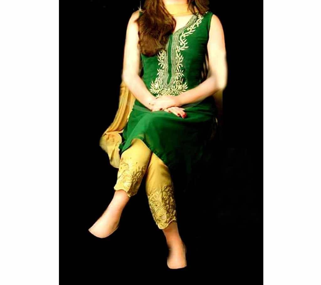 Embroidery soft Georgette dress for woman - Copy