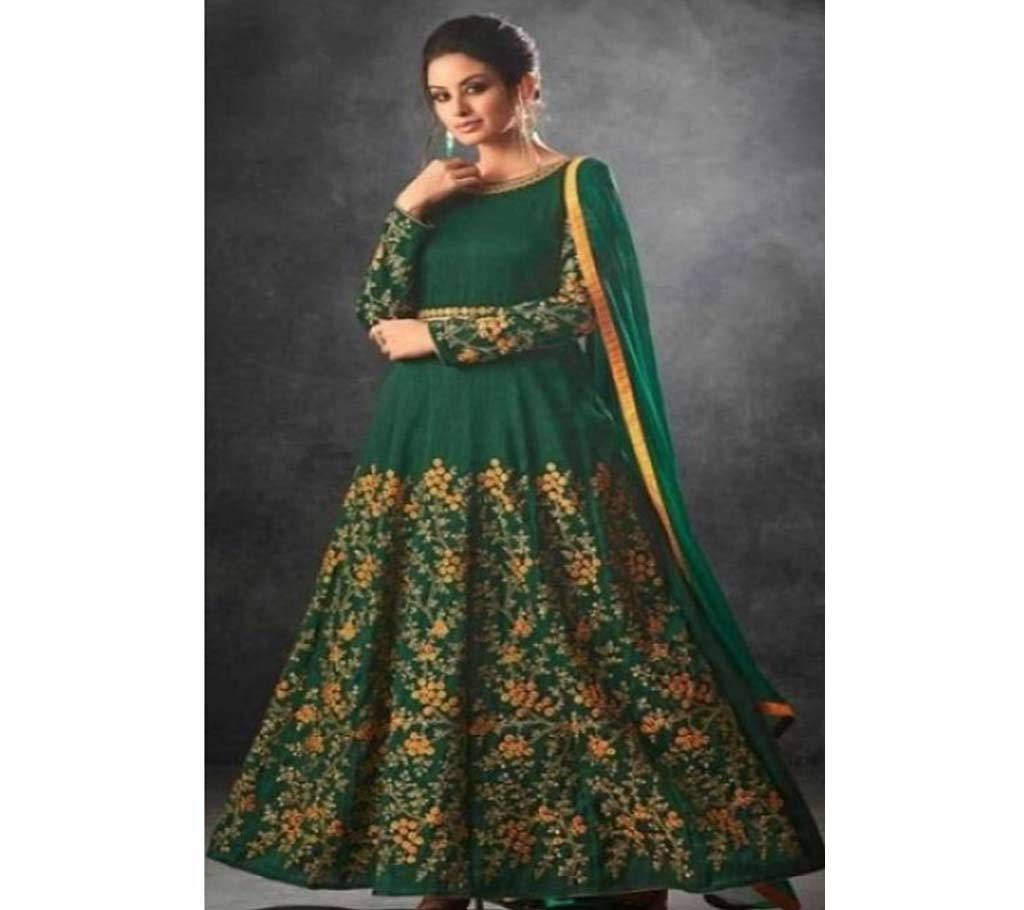 Unstitched Georgette Embroidery Two Piece
