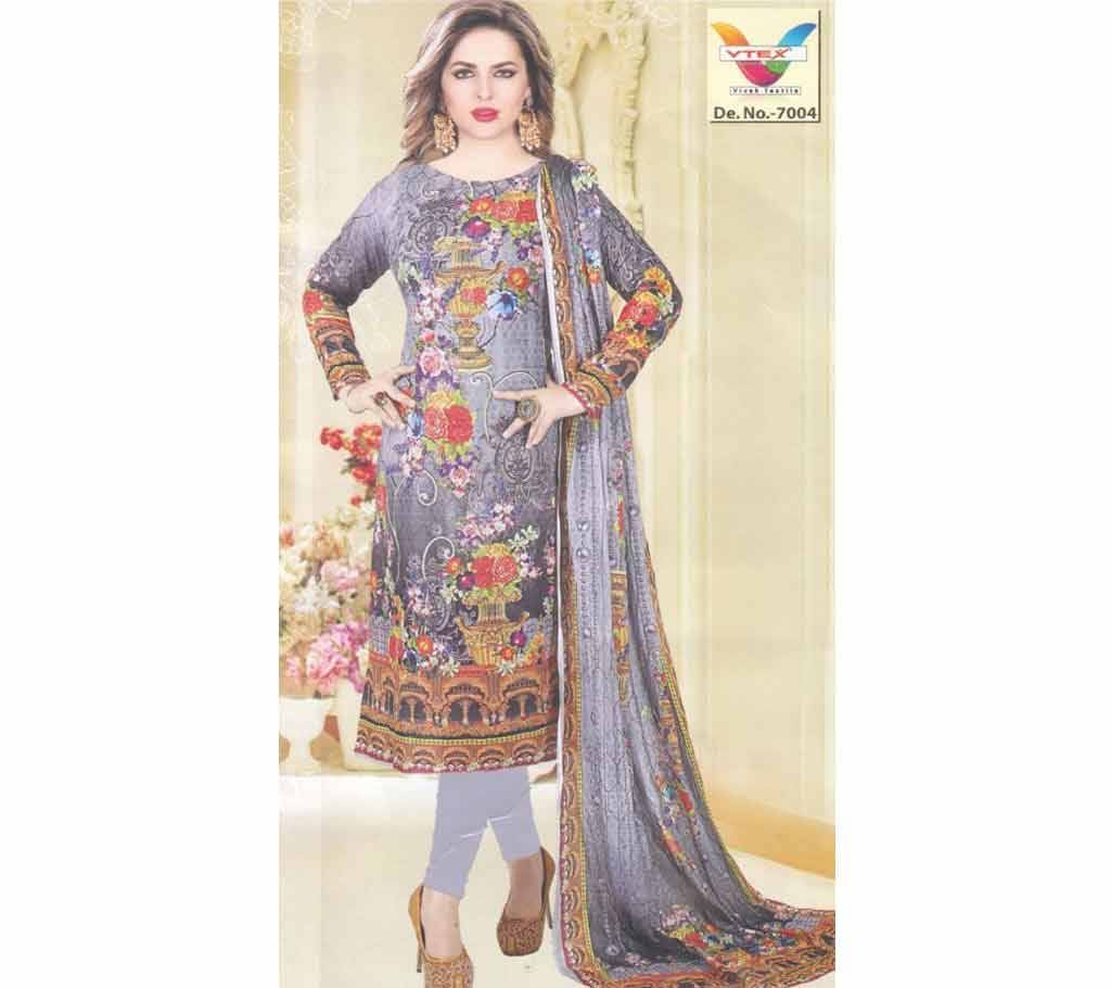 Unstitched PAKISTANI LAWN Salwar Kameez for Women