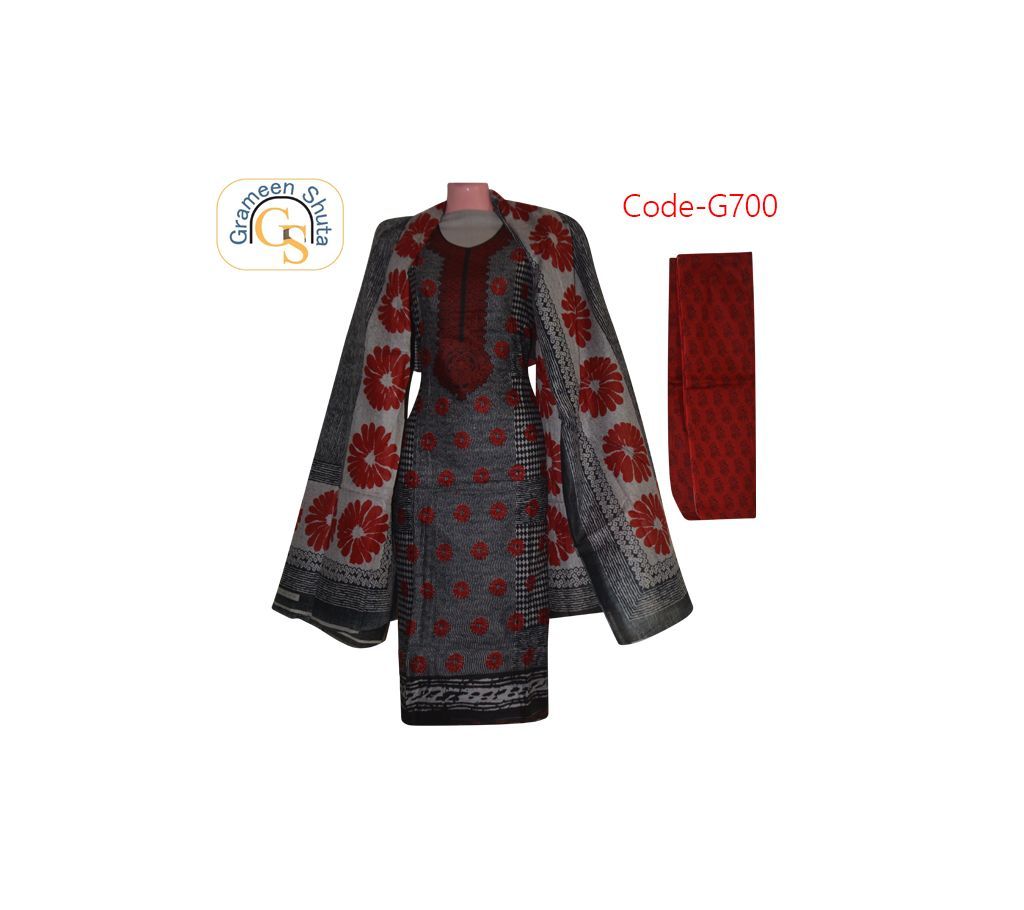 Unstitched Cotton Printed Salwar Kameez