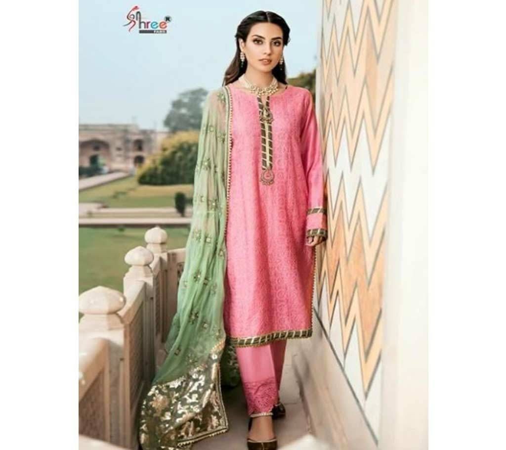 Unstitched Qalamkar Lawn Collection By Shree Fabs - 8026 - ASI