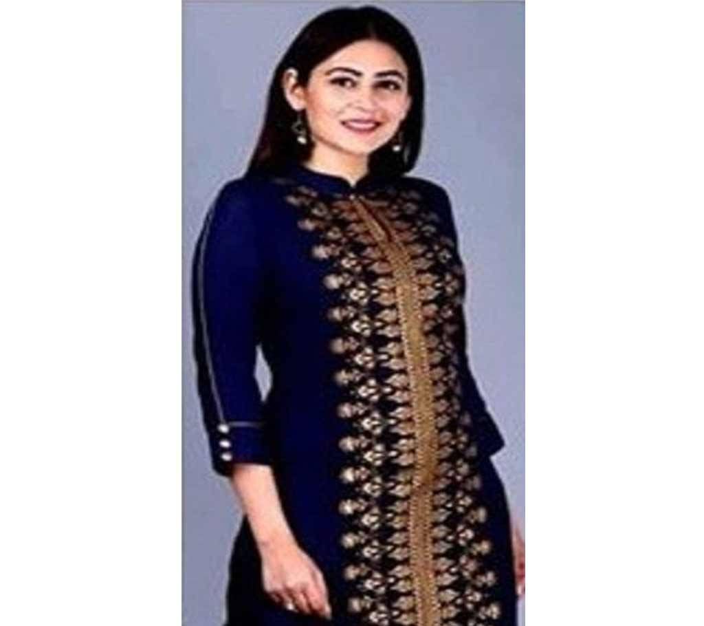 Block Printed 2 pieces Salwar Kameez for Women-free size