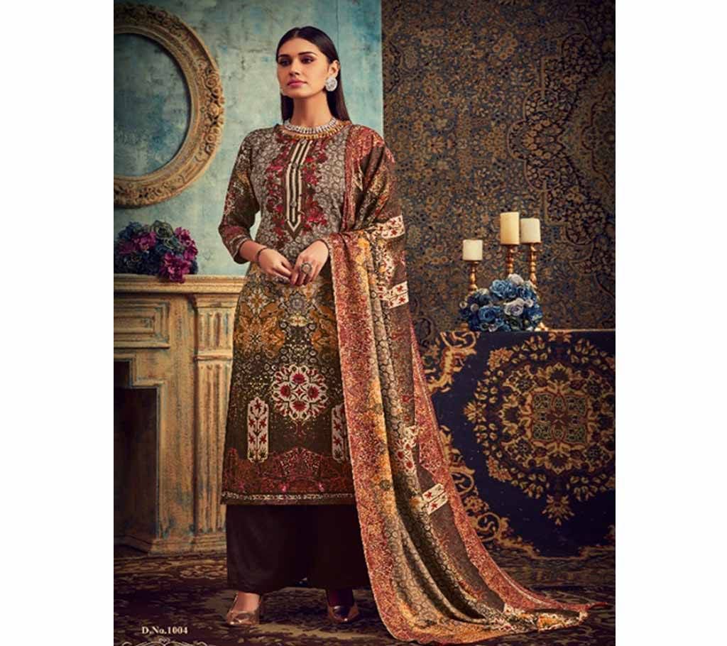 Unstitched Ladies Pashmina Salwar Suit