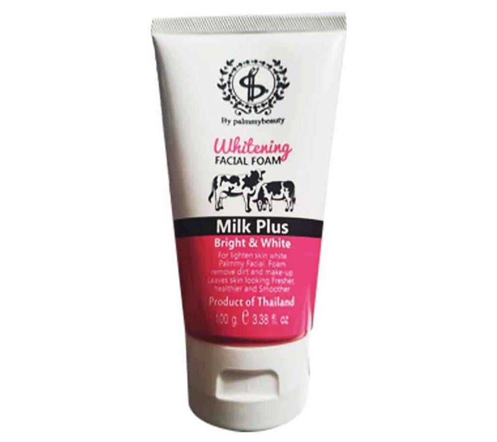 By palmmybeauty whitening facial foam milk plus Bright And White 100gm Thailand