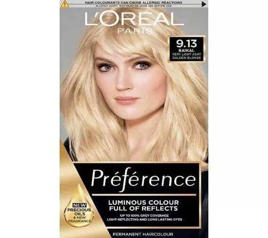   LOreal paris 9.13 Baikal very light ash golden blonde-8.22 Oz-France