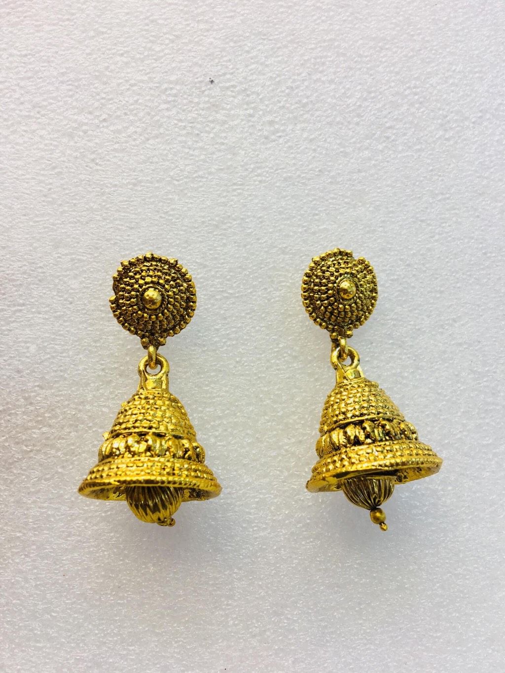 Gold Plated Stone Crafted Jhumka