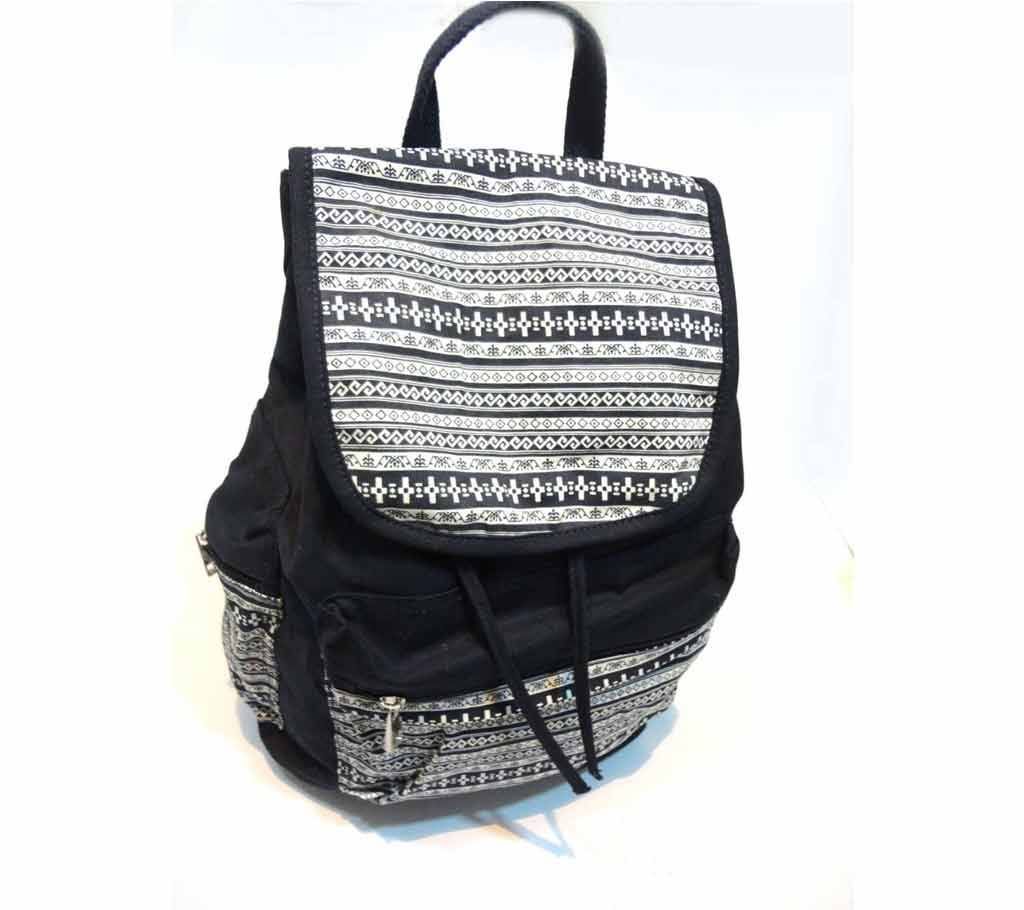 Printed Canvas Backpack for girls
