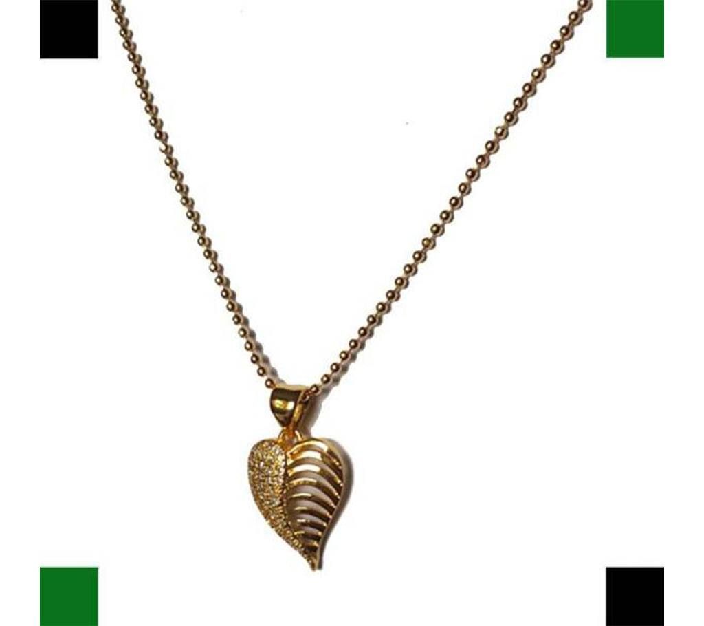 leaf Shape Golden Chain Locket