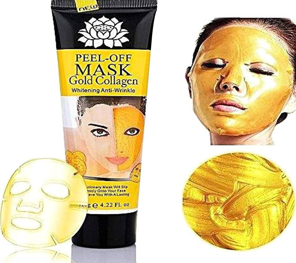 Gold Collagen Gold Collagen Anti-Wrinkle Whitening Peel Off Mask for Women- 120gm China 