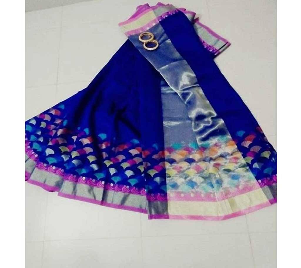 Half Tissue Half Silk Saree For Women 