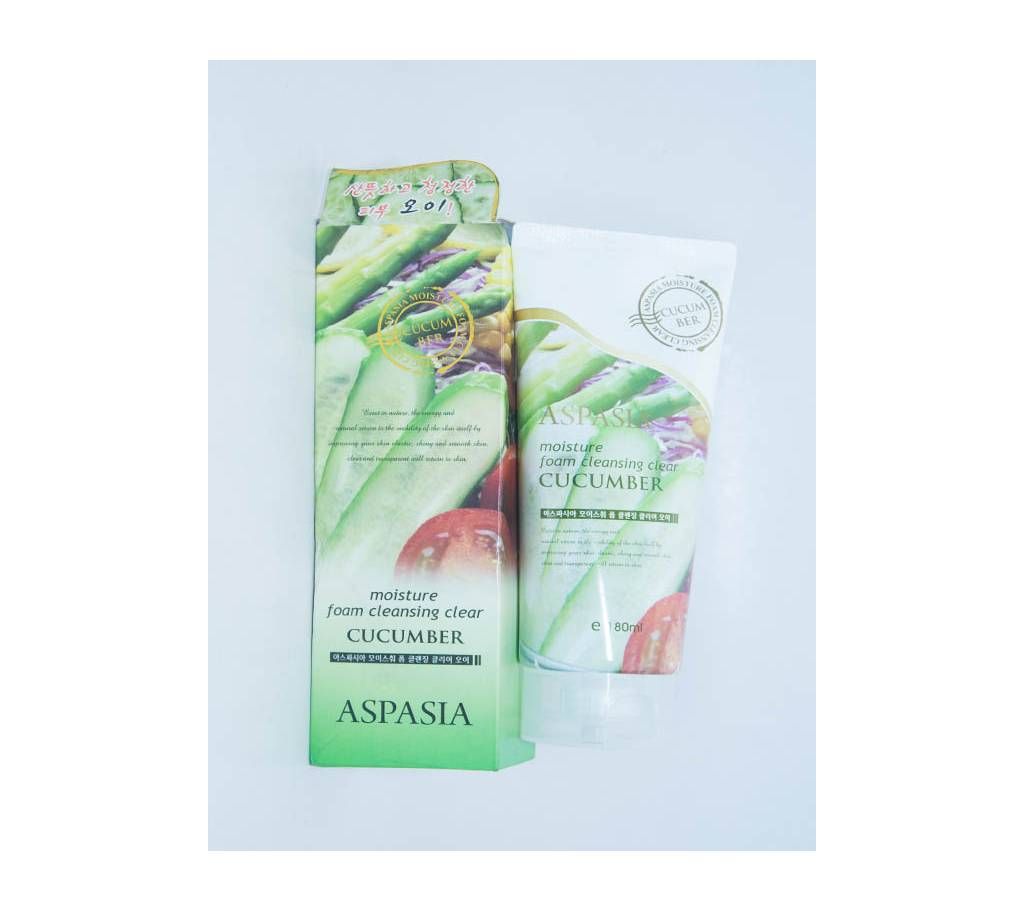 ASPASIA Moisture Foam Face Wash (180ml) -Korea