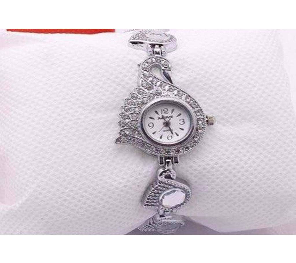Feha Peacock Pride Ladies Wristwatch (Color - Black)