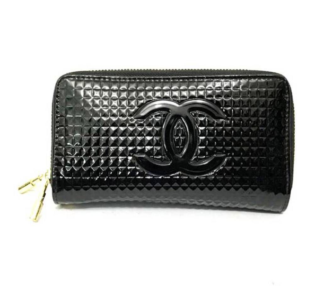 Black PU Leather Clutch For Women