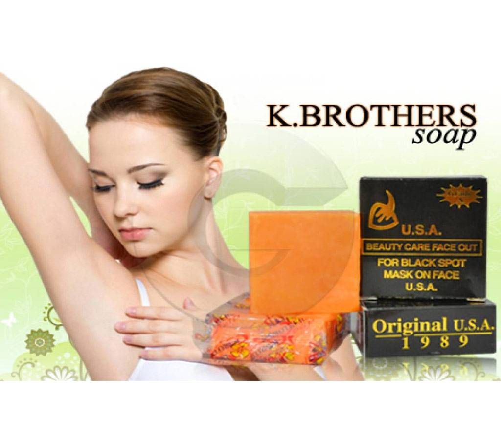 K-BROTHERS Original USA Beauty Care Face Out For Black Spot Whitening Soap  50g  THAILAND