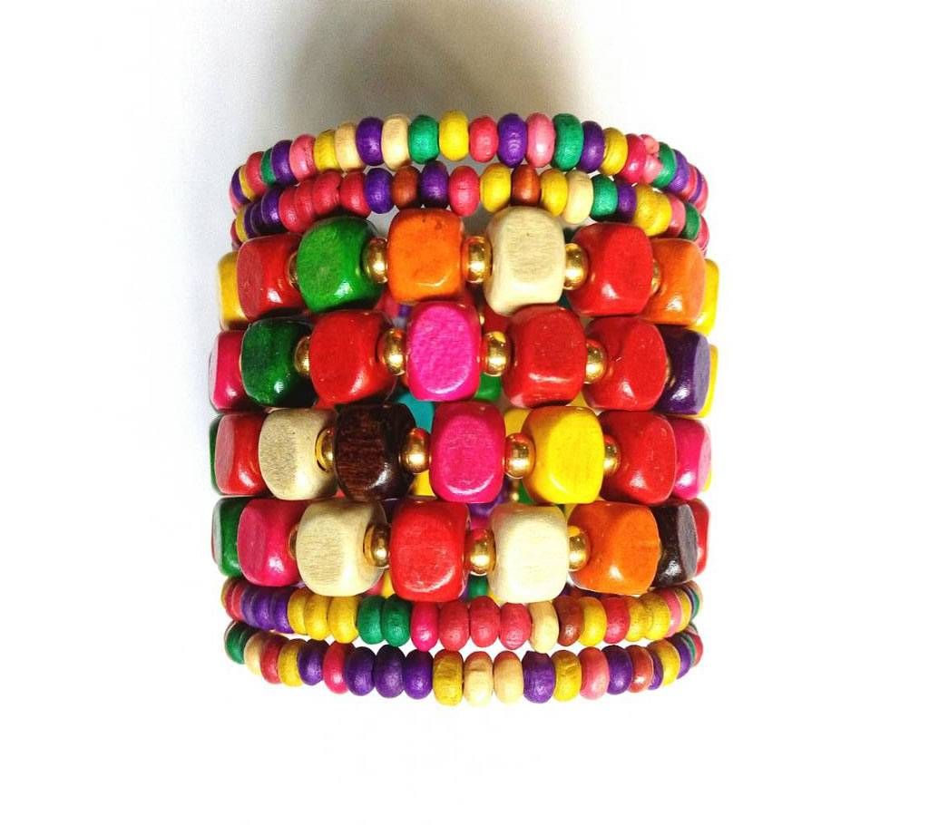 Multicolor Wooden Bracelet