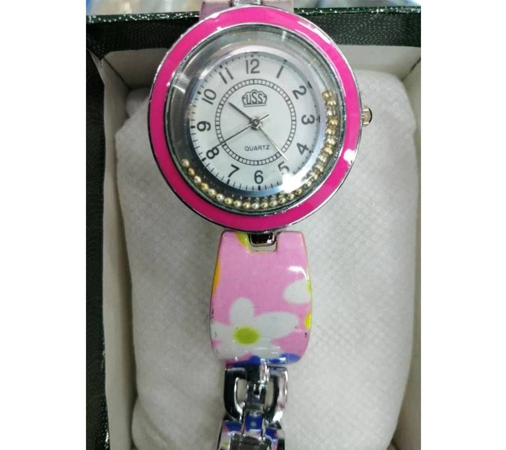 Ladies Printed Metal Wristwatch