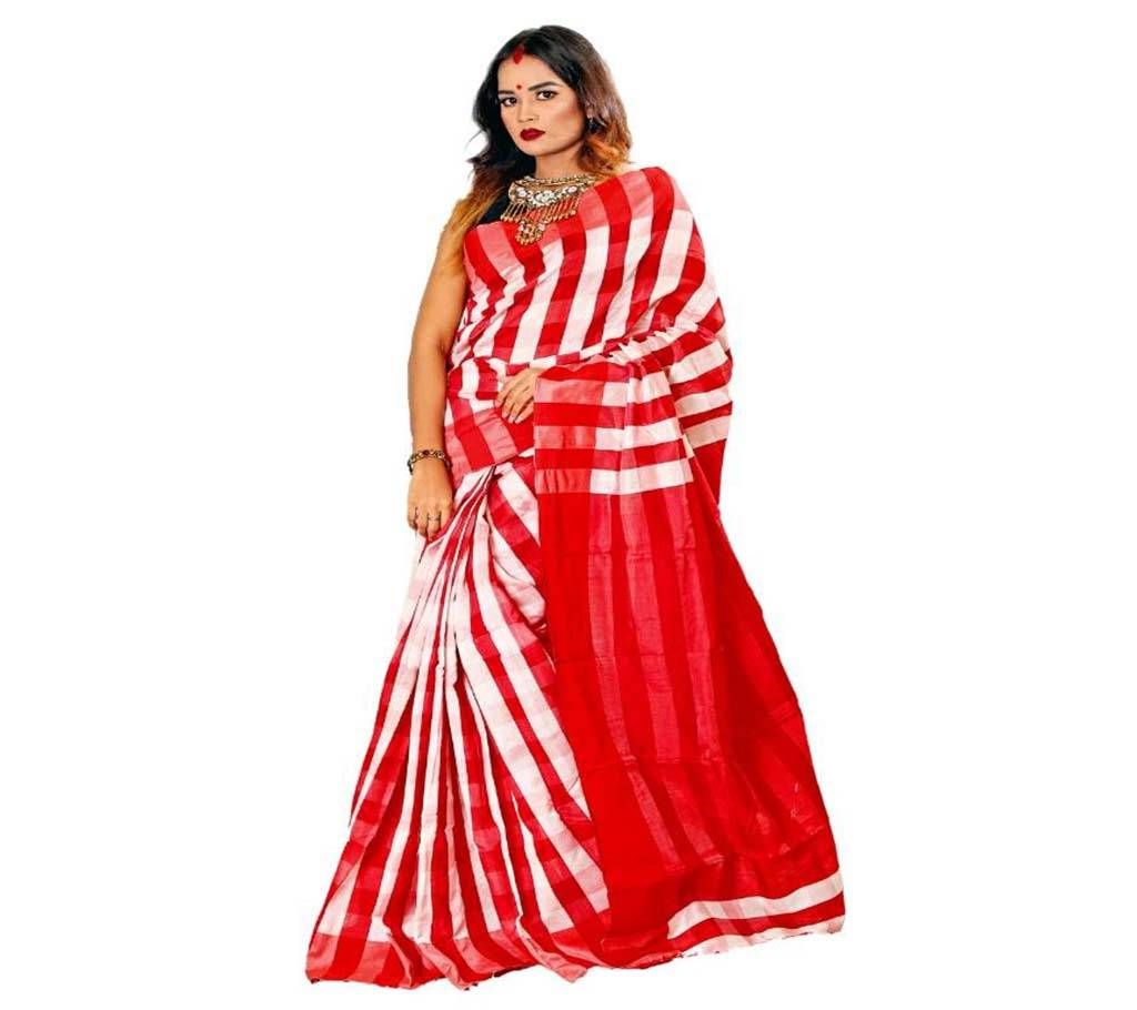 Check Tosor Silk Saree 13 Hat With Blouse
