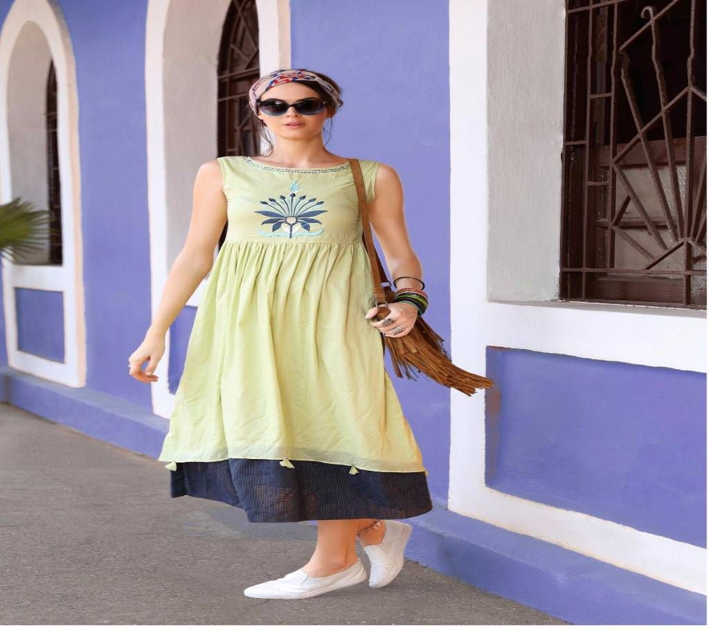 Soft Georgette Embroidery Kurti