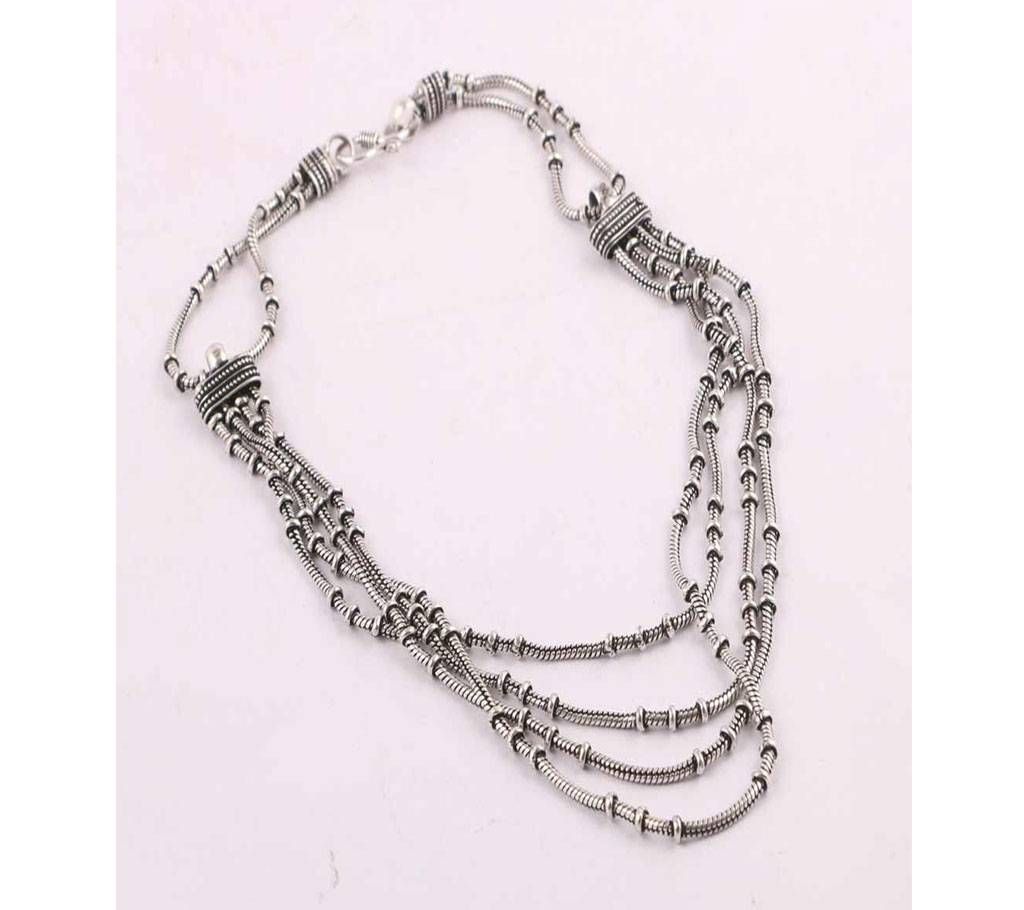 4 Layer oxi chain Necklace