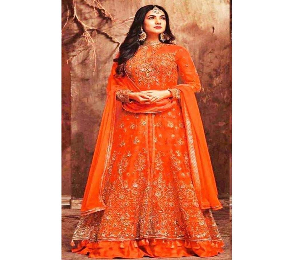 Unstitched Georgette Gown Party Dress 