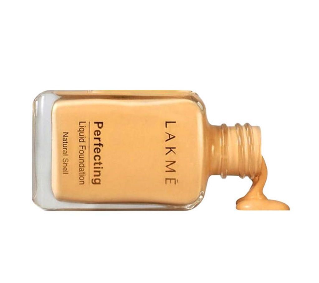 LAKME Natural Shell Perfecting Liquid Foundation 27ml - India 