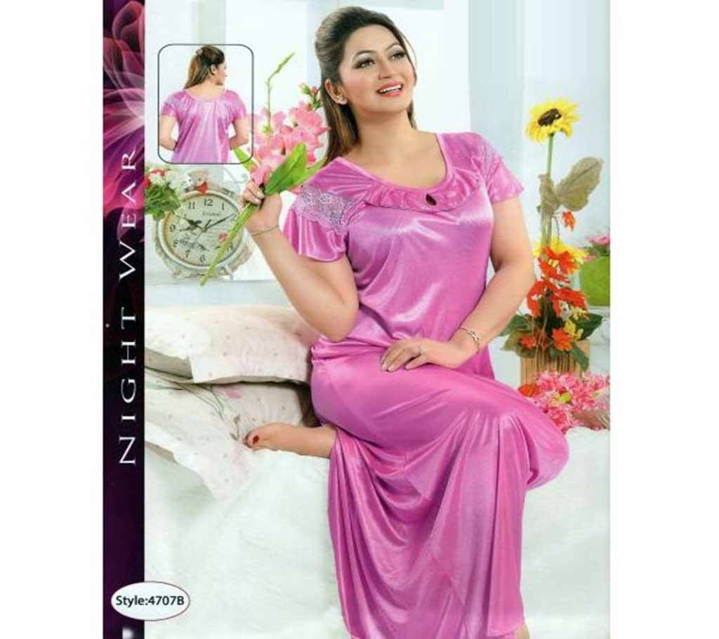 Fashionable One Part Night Dress-4707 B