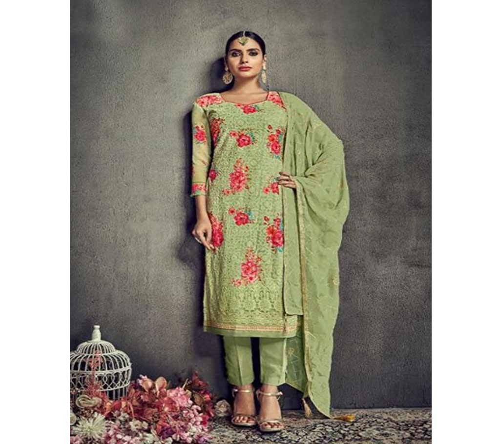 Hansa Print Husna Lakhnavi - 1003 - Forest Green