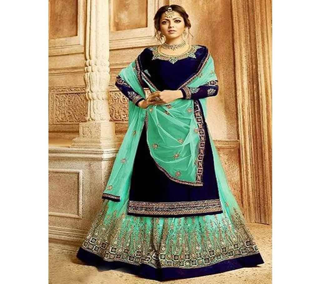 Unstitched Computer Embroidery Indian Weightless Georgette Dress 
